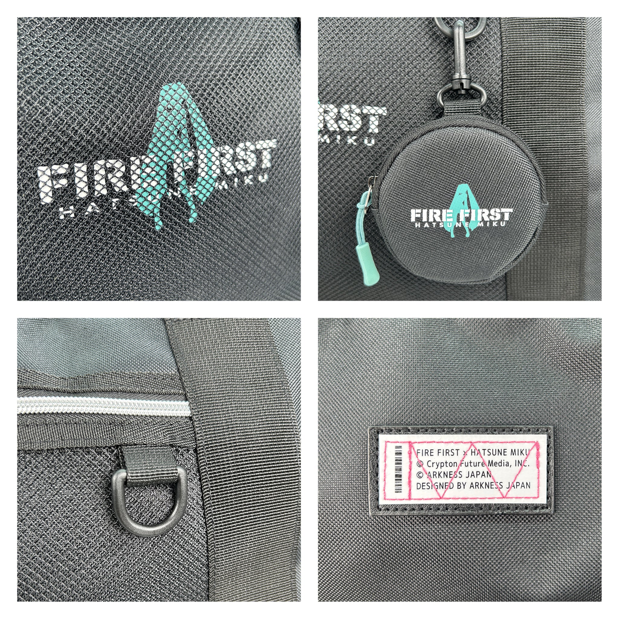 HMX-101 初音ミク FIRE FIRST コラボ ボストンバッグ 56.7L 大容量