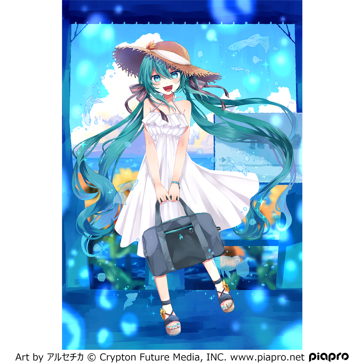 初音ミク<br>HMX-102<br>ポーチ付き<br>ショルダーバック